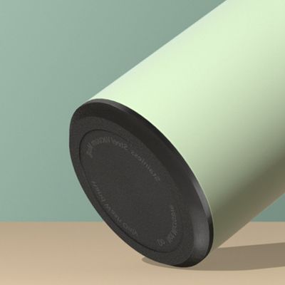 Display de temperatura LED de cor sólida com isolamento a vácuo Copo de termo com separação de chá