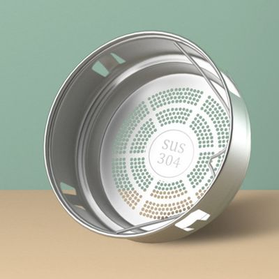 Display de temperatura LED de cor sólida com isolamento a vácuo Copo de termo com separação de chá