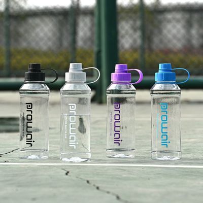 Não equipado Copo de água de plástico de 1000 ml para garrafa de bebida de boca pequena transparente