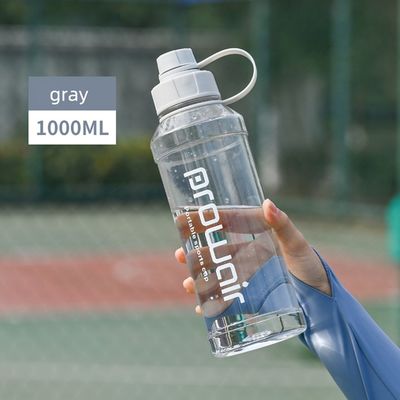 Não equipado Copo de água de plástico de 1000 ml para garrafa de bebida de boca pequena transparente