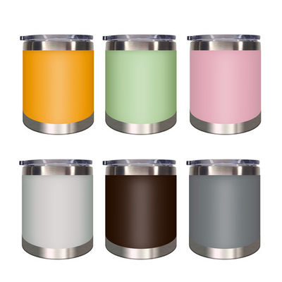 Taças de viagem com taça de café de vácuo durável e alça revestida de pó para tumbler estocado