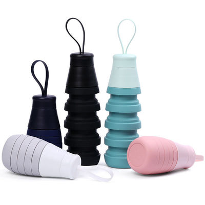 Volta à Escola 500 ml Fota de bebida de silicone dobrável à prova de vazamento livre de BPA 165g
