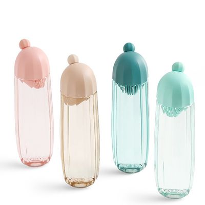 Bottle de água logotipo personalizado com tampa linda caneca à prova de vazamento para viagens escolares no exterior