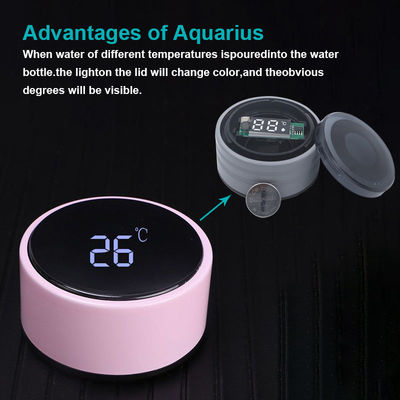 Normal Inteligente Digital Vaccum Mug Thermos Isolado 500ml Garrafa de água de aço inoxidável Cor aleatória