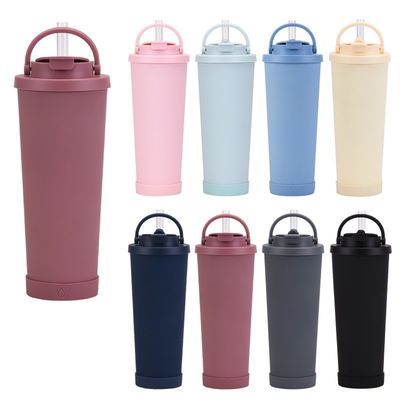 Reutilizavel de aço inoxidável caneca de café de viagem com tampa logotipo personalizado aceitável