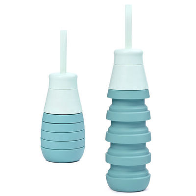 Muito bem-vindo OEM/ODM 500ml garrafas de silicone Logotipo personalizado para copo de água portátil