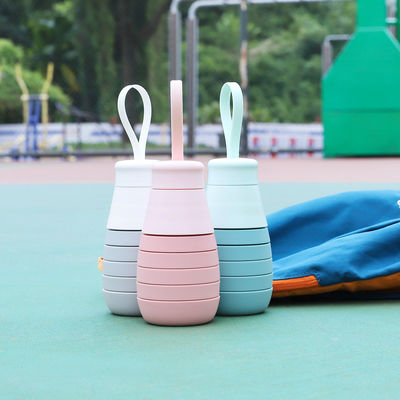 Muito bem-vindo OEM/ODM 500ml garrafas de silicone Logotipo personalizado para copo de água portátil
