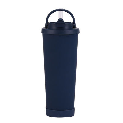 Taça de café de viagem de aço inoxidável isolado a vácuo multicolor com tampão