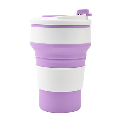 Copo de silicone dobrável 350 ml 500 ml livre de BPA viagens modernas ao ar livre acampamento caminhadas caneca de água