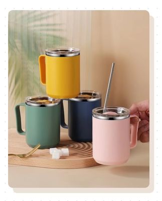 450 ml de aço inoxidável de parede dupla de vácuo isolado de viagem térmica tumbler com alça personalizada