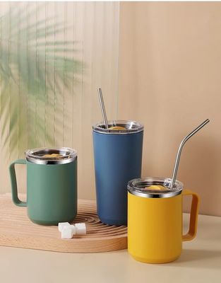 450 ml de aço inoxidável de parede dupla de vácuo isolado de viagem térmica tumbler com alça personalizada