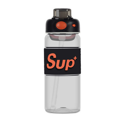 Unisex 178g e 194g Grande capacidade ginásio de desporto garrafa de água Tritão com infusor de palha