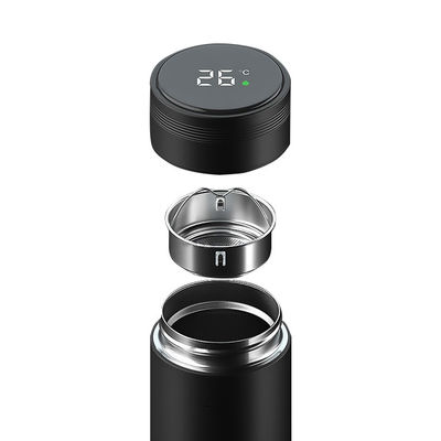 450ml Capacidade Display de temperatura personalizado Thermos de chá magro Garrafa de água para banheiro