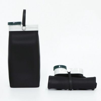 Garrafa de água de silicone dobrável de 400 ml/600 ml - obrigatória para viagens e atividades ao ar livre
