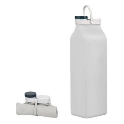 Garrafa de água de silicone dobrável de 400 ml/600 ml - obrigatória para viagens e atividades ao ar livre