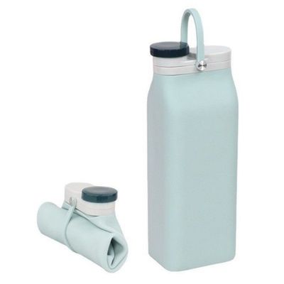 Garrafa de água de silicone dobrável de 400 ml/600 ml - obrigatória para viagens e atividades ao ar livre