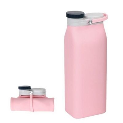 Garrafa de água de silicone dobrável de 400 ml/600 ml - obrigatória para viagens e atividades ao ar livre