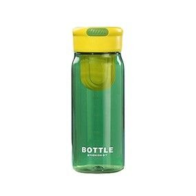 Em estoque e OEM aceita Custom Logo 650ml PP garrafa de água de plástico com separador de chá