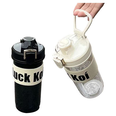 TOUR 600 ml garrafa de água esportiva portátil de plástico com alça e grande capacidade