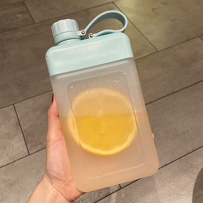 450 ml BPA livre Quadrado PP plástico portavel garrafa de suco desportivo com tampa padrão personalizado