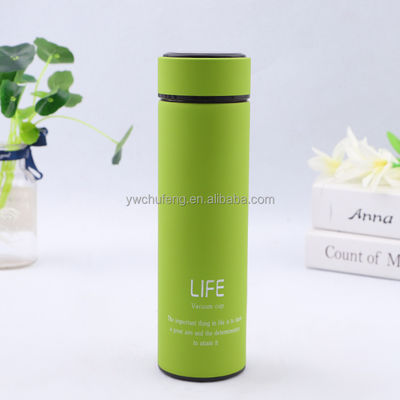 500ml Logotipo personalizado Dupla parede de aço inoxidável garrafa de água de café frascos de vácuo termo