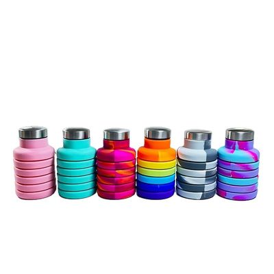 Garrafa de água à prova de vazamento de 500 ml Garrafa de bebida personalizada livre de BPA para crianças