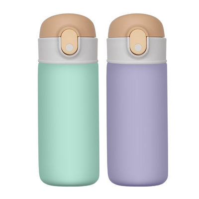 16oz Bebês Flasca à prova de vazamento com palha Popular Esporte Garrafa de Água de Aço Inoxidável