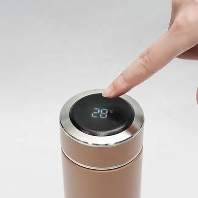 Acero inoxidável Display inteligente de temperatura garrafa de água isolado frasco para casa