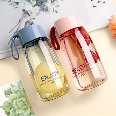 Logotipo personalizado aceitável 380ml Leite suco de chá garrafa de água potável para comercialização