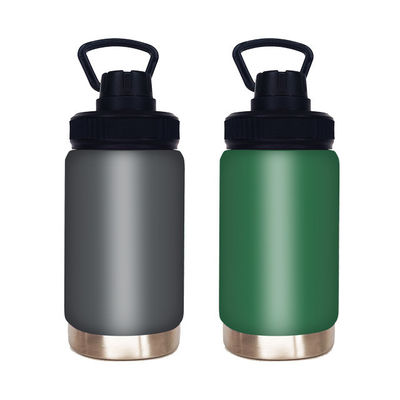 Garrafa de água de aço inoxidável personalizada de grande capacidade para desporto