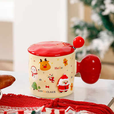 High Beauty 3D Muga de Natal Capa de Presente com Sublimação de Lapa Estilo de Design Personalizado