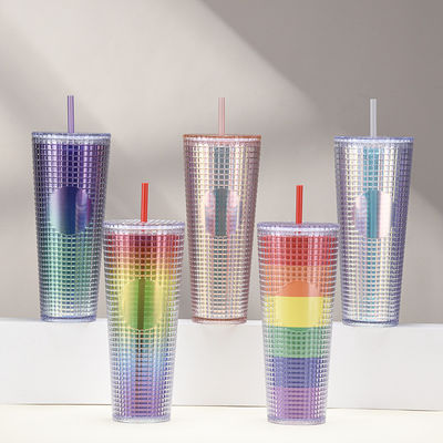 Acampamento 2023 Custom Outdoors Café Personalizado Tumbler Garrafa de água de plástico com logotipo