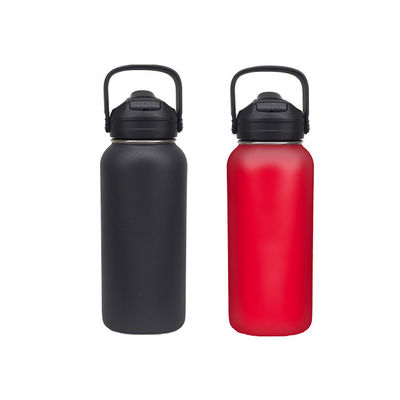 Garrafa de água de aço inoxidável de vácuo portátil de camada dupla para esportes ao ar livre e em casa