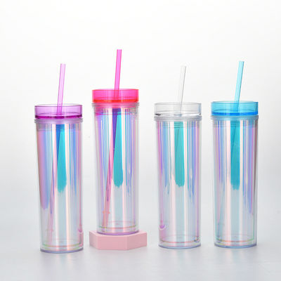 Acessórios Com Palha 450ml Eco Amigável Reutilizavel de plástico Tumbler de Café com Logotipo