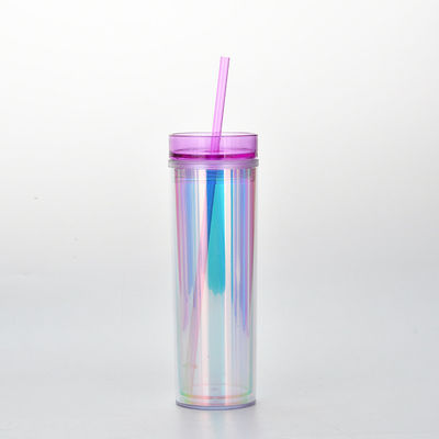Acessórios Com Palha 450ml Eco Amigável Reutilizavel de plástico Tumbler de Café com Logotipo