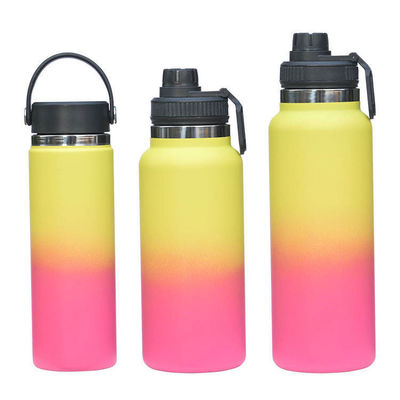 Garrafa de água de aço inoxidável 304 de vácuo de dupla camada de alta capacidade de 25 oz para o exterior