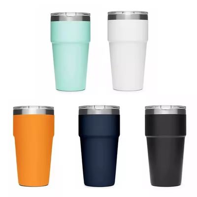 Logotipo personalizado aceitável estilo americano de aço inoxidável Tumbler Cup 16oz para taça de vinho