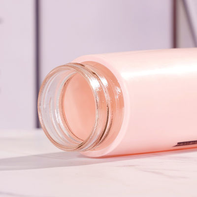 Garrafa de chá de vidro de 450 ml sustentável com resistência a altas temperaturas e logotipo personalizado