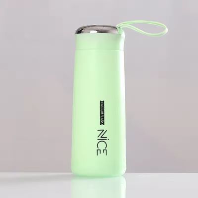 400 ml de vidro Mini Outdoor Portátil garrafa de água à prova de vazamento com cordel para promoção