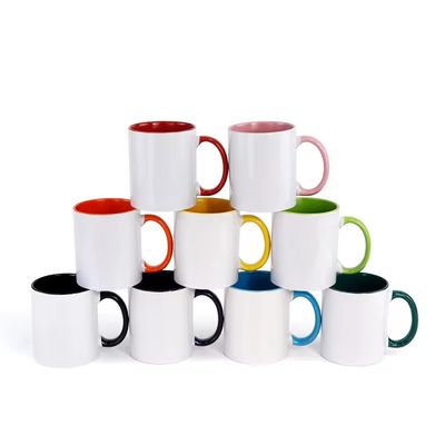 Copo de transferência térmica de revestimento de dupla cor para café padrão personalizado design inovador
