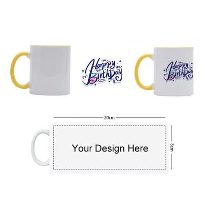 Copo de transferência térmica de revestimento de dupla cor para café padrão personalizado design inovador