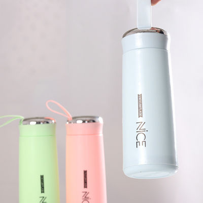 Garrafa de água de vidro de 400 ml perfeita para caminhadas, acampamentos e outras atividades ao ar livre