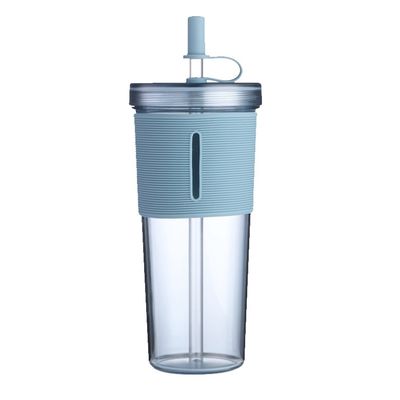 Verão deve-ter 700 ml de sumo limpo sem BPA garrafa de água com manga de palha