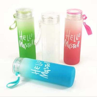 Sustentável 500ml BPA livre LOGO personalizado Gradiente Gelado congelado Garrafa de Água Copo para Estudante