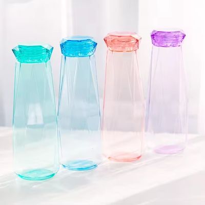 Conveniente garrafa de água de vidro de 21,5 * 7,5cm Ideal para escritório acampar e estilos de vida ativos