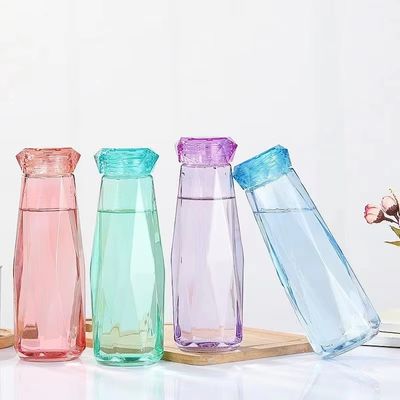 Conveniente garrafa de água de vidro de 21,5 * 7,5cm Ideal para escritório acampar e estilos de vida ativos