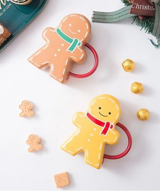 Taça cerâmica de Natal em forma de pão de gengibre Taça de café de presente para bebidas sustentáveis Tipo