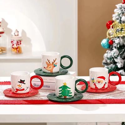 Moderno Moderno Cerâmica Tipo Ossos Set de Presente de Natal com Personalidade Snowman Design