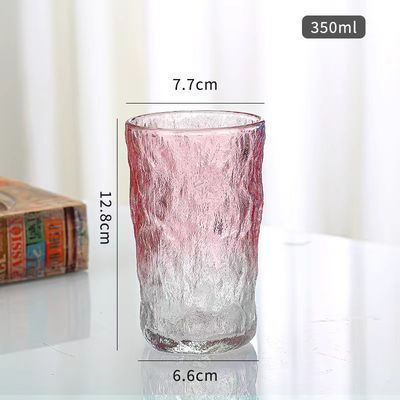 Estilo europeu criativo com tampa transparente transparente lata de vidro copo de vidro congelado Glaciar Rock