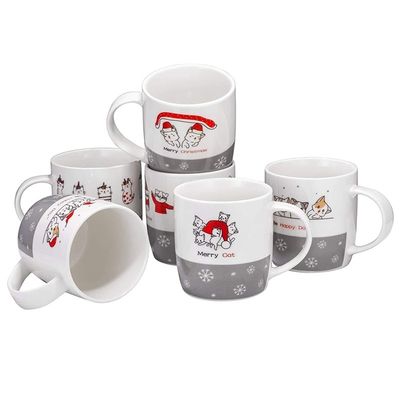 Copas de chocolate quente Design atraente e 14 Oz de Natal caneca de café com Santa Design